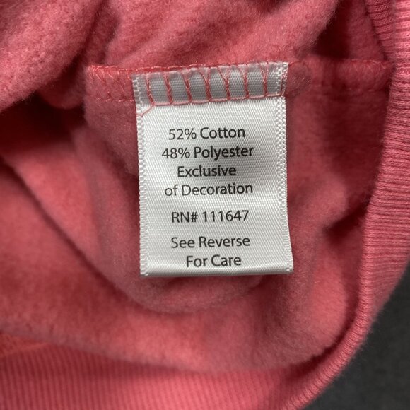 Fifth Sun Pink Sweatshirt Leopard Print Heart Crew Neck Long Sleeves Womens M - Picture 4 of 9